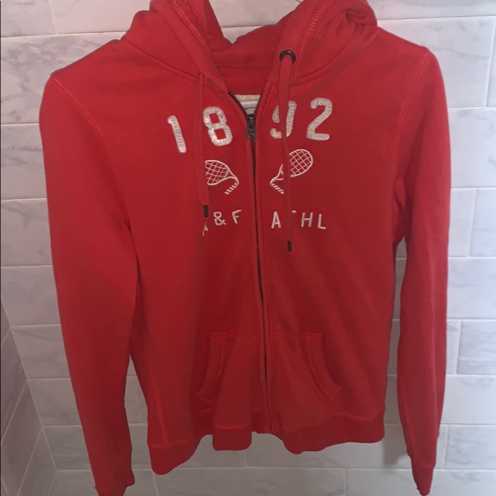 Abercrombie girls hooded zip up sweatshirt
